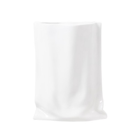 PUCHIKA 陶瓷口袋花瓶 矮款白色